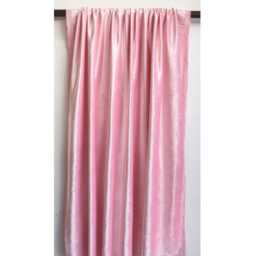 "Soft Pink Velvet Curtain 52""x84" - thumbnail 4