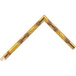 Gold Leaf Faux Bamboo Picture Frame, Made To Order - thumbnail 3