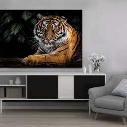 Magnificent Tiger, Wall Art, Canvas Print , Hangings , Mounted Ready To Hang - thumbnail 2