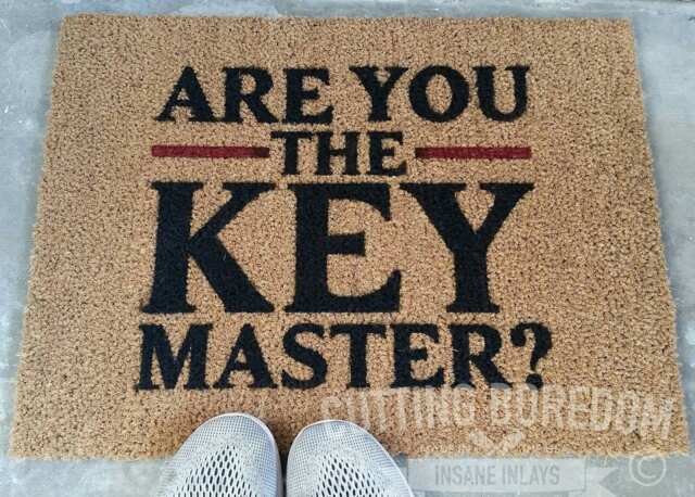 Are You The Keymaster? Funny Coir Doormat, Silly Entry Rug, Gift Idea - image 1
