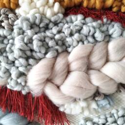 Woven Wall Hanging Textile Art For Above Fireplace, Bed Or Couch Ideal in Cozy Farmhouse Living Room - thumbnail 4
