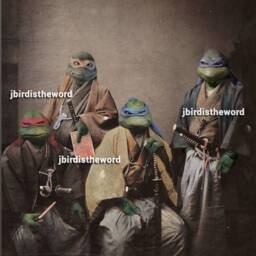 Japanese Art, Tmnt, Geek Groomsmen, Ninja Turtles, Gift For Dad, Nerdy Boyfriend, Geekery Handmade, Dorm Wall Hanging, Superhero Print - thumbnail 2