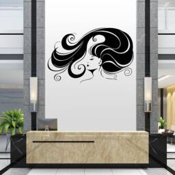Woman Hair Salon Wall Decal Beauty Decor 2900 - thumbnail 2