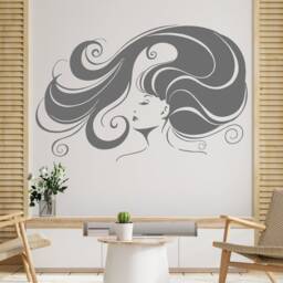 Woman Hair Salon Wall Decal Beauty Decor 2900 - thumbnail 3