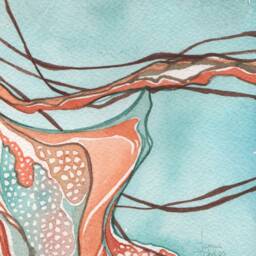 Sea Nettle Jellyfish Print Whimsical Watercolor Artwork - thumbnail 3