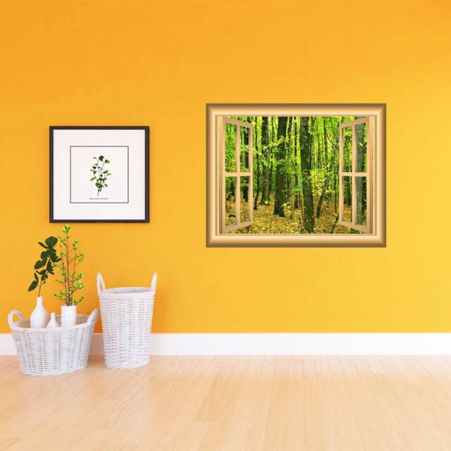 Scenic Nature 3D Wall Art Decal Autumn Forest Mural - Vwaq Nw42 - image 1