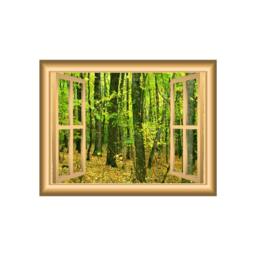 Scenic Nature 3D Wall Art Decal Autumn Forest Mural - Vwaq Nw42 - thumbnail 2