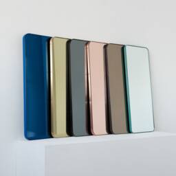 Quadris??? Rectangular Modern Mirror With Black Frame, Xl - thumbnail 3