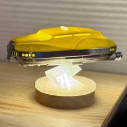The Fifth Element Korben Dallas Taxi Cab Led Lamp - Free Shipping 3D Printed Sci-Fi Night Light Flying Car Decor Handmade Movie Gift - thumbnail 2
