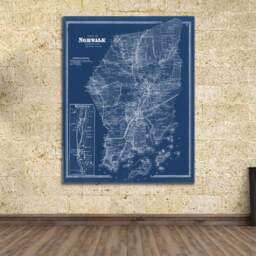 Antique Map Print Norwalk, Connecticut - Vintage Wall Art - thumbnail 2