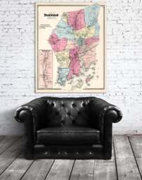Antique Map Print Norwalk, Connecticut - Vintage Wall Art - thumbnail 1