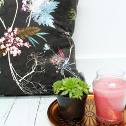 Handmade Floral Botanical Cushion, Edwardian Blooms Design, Compliments Home Interiors, Perfect Decor - thumbnail 3