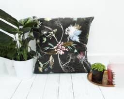 Handmade Floral Botanical Cushion, Edwardian Blooms Design, Compliments Home Interiors, Perfect Decor - thumbnail 1