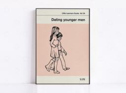Dating Younger Men Retro Book Cover Print Mid-Century Modern Wall Art - thumbnail 1