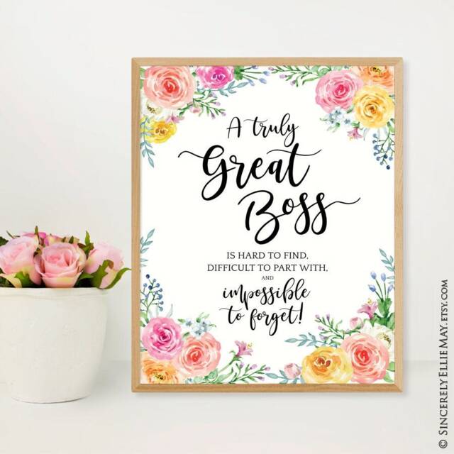 Boss Lady Wall Art Gift - A Truly Great Is Hard To Find You Print Printable Give As Goodbye To The On Her Retirement 40051 - image 1