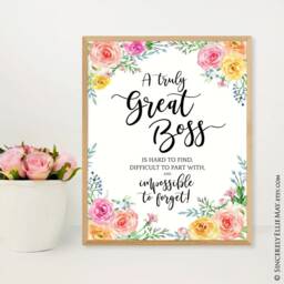 Boss Lady Wall Art Gift - A Truly Great Is Hard To Find You Print Printable Give As Goodbye To The On Her Retirement 40051 - thumbnail 1