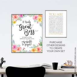 Boss Lady Wall Art Gift - A Truly Great Is Hard To Find You Print Printable Give As Goodbye To The On Her Retirement 40051 - thumbnail 2