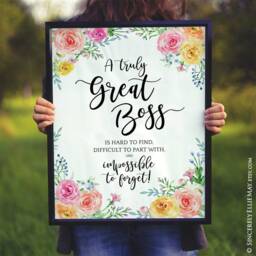 Boss Lady Wall Art Gift - A Truly Great Is Hard To Find You Print Printable Give As Goodbye To The On Her Retirement 40051 - thumbnail 3