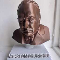 Winston Churchill Bust - British Prime Minister Collectible Sculpture - thumbnail 2