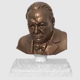 Winston Churchill Bust - British Prime Minister Collectible Sculpture - thumbnail 1