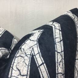 Ikat Velvet Pillow Cover, Handwoven Silk Blend - 20x20 - thumbnail 2