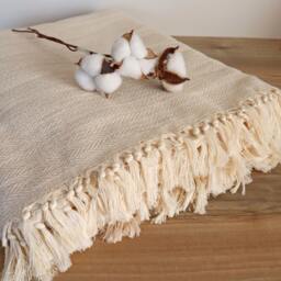 Turkish Cotton Bedspread King, Soft Organic Throw, Boho Bed Throw Blanket, Oversized Large Coverlet, Summer Lightweight Full - thumbnail 2