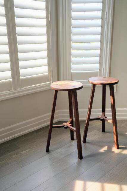 Asterisk Stool - Black Walnut - image 1