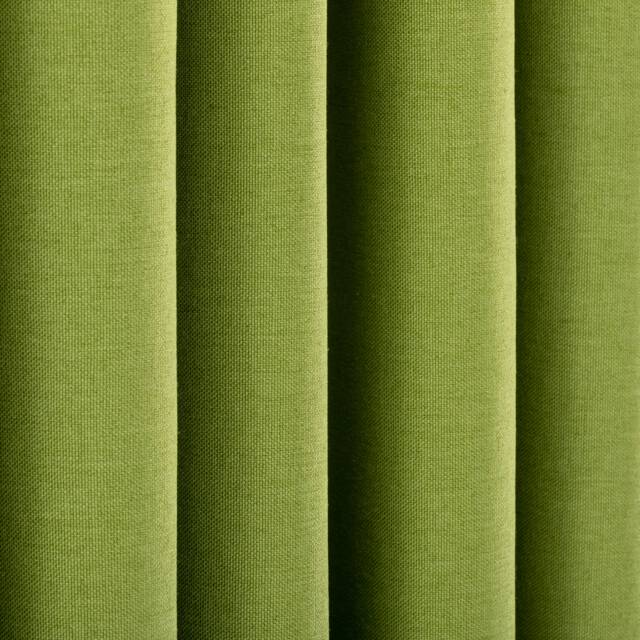French Pleat Linen Look Curtains - Living Room Drapes 18 Colors - image 1