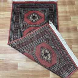 2x4 Pink Color Bokhara Rug - 0.60x1.20 Bedroom Luxury Area Turkish Fine Quality Afghan - thumbnail 4