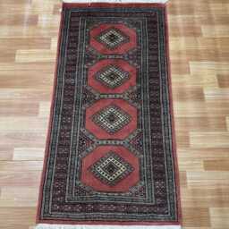 2x4 Pink Color Bokhara Rug - 0.60x1.20 Bedroom Luxury Area Turkish Fine Quality Afghan - thumbnail 2