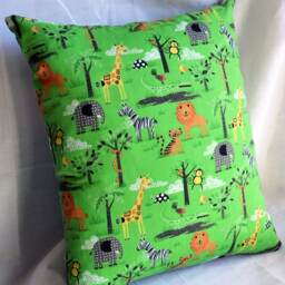 Personalised Elephant Cushion, Children's Kids Animal Name Zoo - thumbnail 3