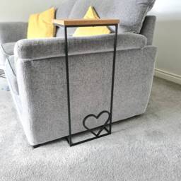Sofa Side Table Drink Holder - Industrial Living Room Furniture Bespoke Love Heart Settee For New Home Decor Ideas
