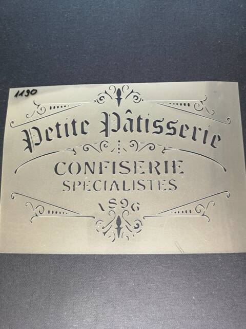 Petite Patisserie Stencil, Flexible, Reusable, 125Mic, Wall Decor, Home Decor, Furniture Painting, Card Making Stencil From Bitofeverythingbyb