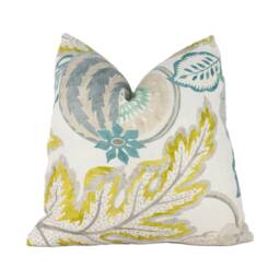 Sanderson - Cantaloupe Sumac/Sage Cushion Cover Throw Pillow Designer Home Decor - thumbnail 1