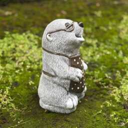 Unique Mother Mole Statue Concrete With Glasses Sculpture Outdoor Animal Decoration Handmade Ornament Mole Lover Gift Yard Art - thumbnail 2