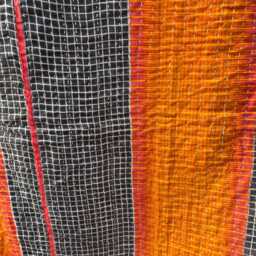 Handcrafted Vintage Kantha Quilt - Reversible Bohemian Blanket - thumbnail 2
