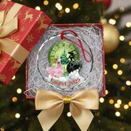 Personalized Wicked Ornament, Elphaba & Glinda Christmas The Musical Gift, Emerald City Fantasy Gifts - thumbnail 3