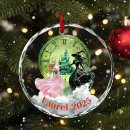Personalized Wicked Ornament, Elphaba & Glinda Christmas The Musical Gift, Emerald City Fantasy Gifts - thumbnail 2