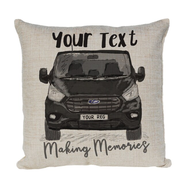 Personalised New Transit Camper Van Cushion Cover, Choice Of Colours By Inspired Creative Design - image 1