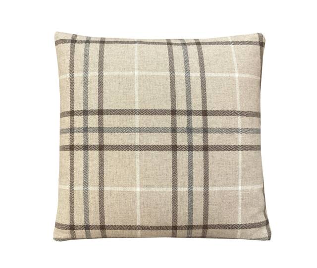 Handmade Tartan Plaid Wool Cushion Cover Country Home Decor - image 1