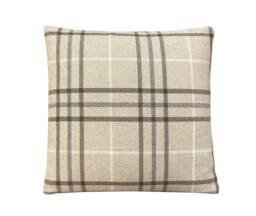Handmade Tartan Plaid Wool Cushion Cover Country Home Decor - thumbnail 1