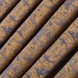 Damask Chenille Velvet Curtains Gothic Decor, Rod Pocket Drapes - thumbnail 1