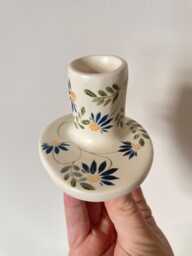 Handmade Ceramic Botanical Candle Holder - thumbnail 1