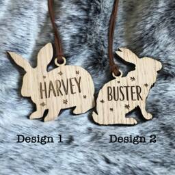 Christmas Personalised Rabbit Pet Bauble - Tree Decoration - thumbnail 2
