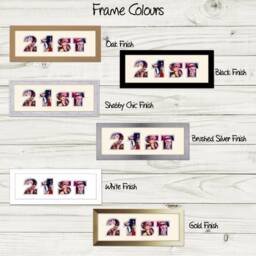 "21st Photo Frame Birthday Number Special Gift Word 6""x4" - thumbnail 2