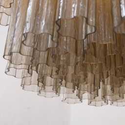 Murano Suspension Tronchi ??100 cm - Clear Glass Hand-Blown Italy Statement Light - thumbnail 4