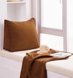 600+ Colours, Triangle Wedge Sofa Cushion Cover, Backrest Corduroy Cushion Cover, Bed Back Cover