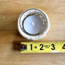 Macrame Tea Light Holder Set Boho Table Decor With Glass Inserts - thumbnail 4