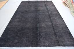 6'5x9'8 Ft Black Gabbeh Area Rug - Modern Afghan Hand Knotted Veg Dyes Soft Wool Rug For Living Room - Oriental Boho Contemporary Carpet - thumbnail 1
