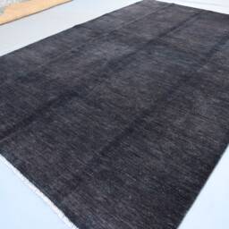 6'5x9'8 Ft Black Gabbeh Area Rug - Modern Afghan Hand Knotted Veg Dyes Soft Wool Rug For Living Room - Oriental Boho Contemporary Carpet - thumbnail 3
